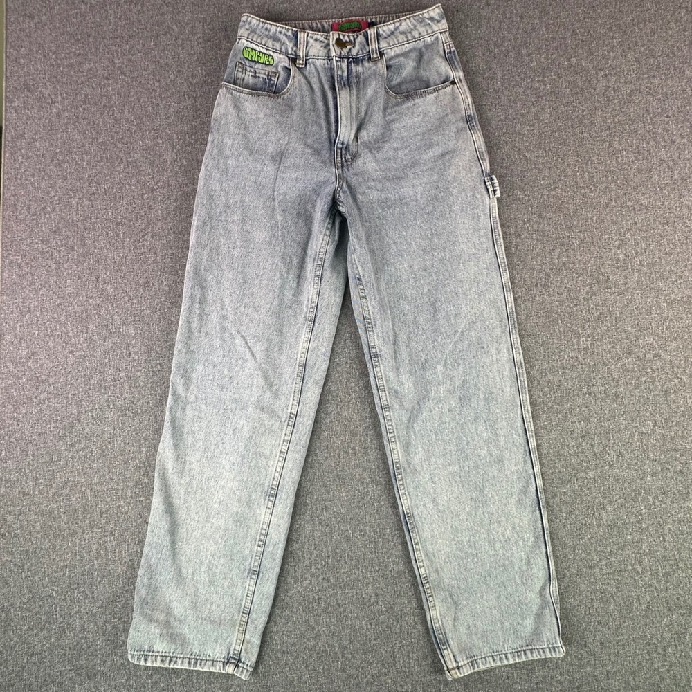 Empyre Pants Womens 4 Tori Light Wash Blue Carpenter High Rise Denim